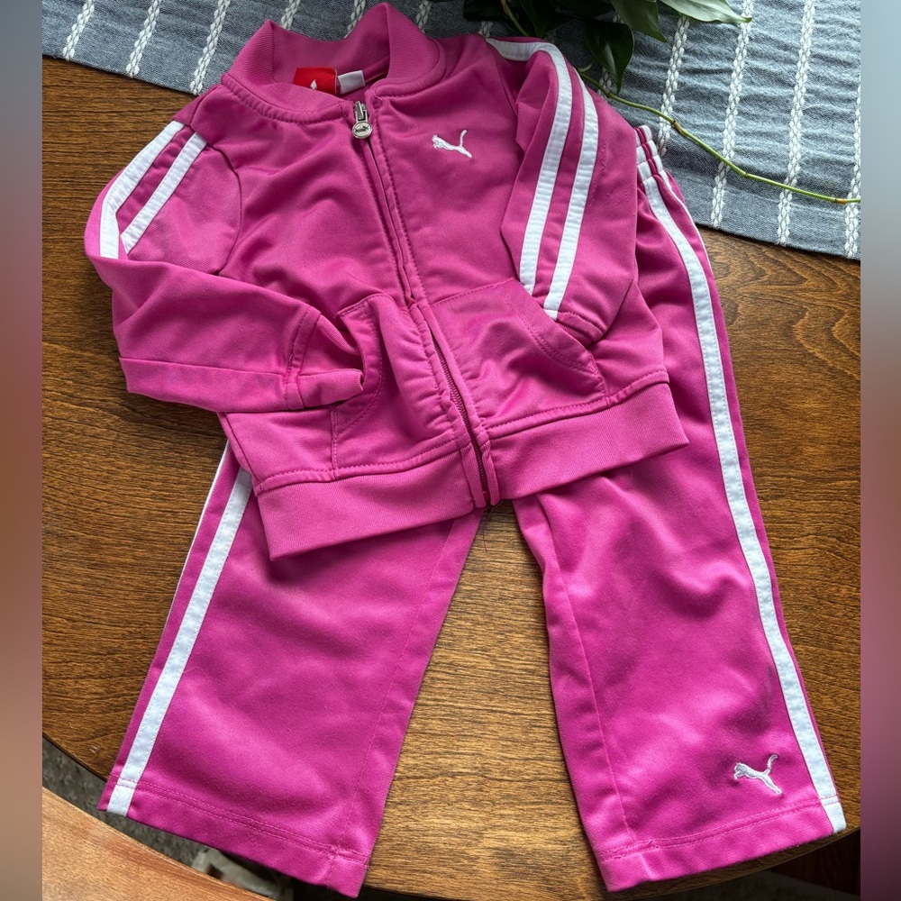 Puma pink tracksuit